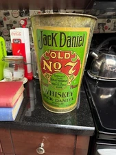 JACK DANIELS 12 INCH GALVINIZED PALE FOR POTTED PLANTS