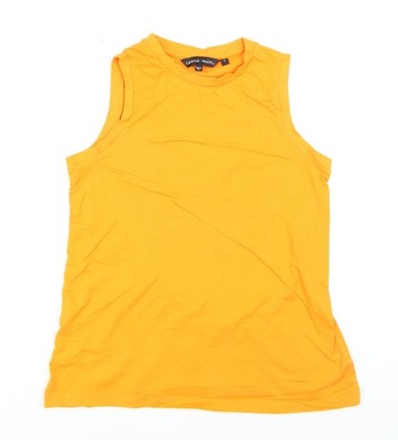 Capsule Damen orange Größe 12 ärmellos Baumwolle Tanktop