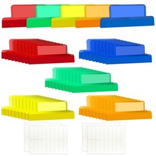 Gueevin 50 Pieces 2 Inch Insertable Self Adhesive Tabs with Printable...