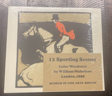 William Nicholson 12 Sporting Scenes MFA Boston Woodcuts Print Set Sealed