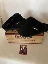 NEW   Bearpaw  Shearling Plush Slipper/Shoe Black - Size 6