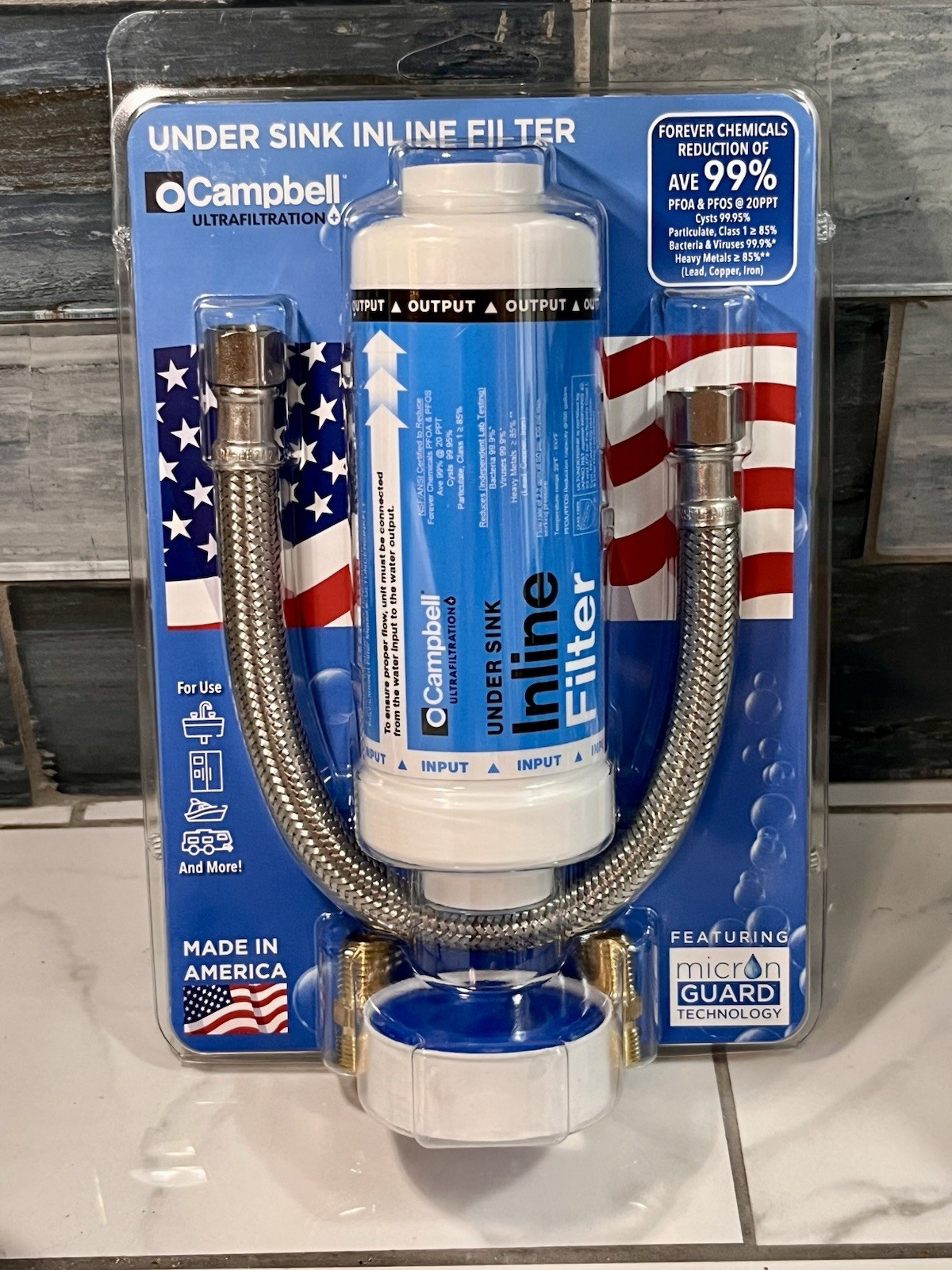 Campbell Ultrafiltration Under Sink Inline Filter Kit