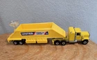 Vintage 1981 Hot Wheels Steering Rigs - Yellow GMC Hauler w/ United Feed & Grain