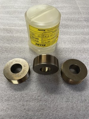 NEW LMT Fette 2241255 M16-M18x1.5 0.6K Axial Thread Rolls Set of 3 Germany