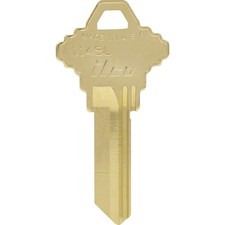 Hillman 532038 KeyKrafter Brass SC19 Single-Sided Blank Key #2038 (Pack of 4)