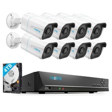 Reolink 4K 16CH PoE NVR Überwachungssystem Set mit 4TB Festplatte + RLC-810A