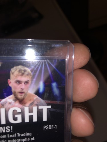 2024 Leaf Mike Tyson Jake Paul Auto Dream Fight Dual Autograph Card /50 GEM MT?? - Picture 11 of 16