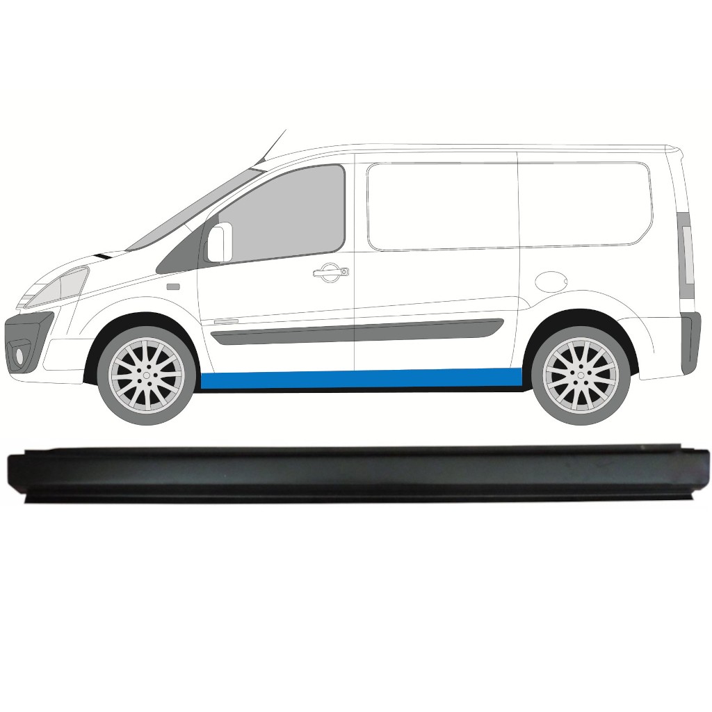 Full sill repair panel for Citroen Jumpy 2007-2016 / Left
