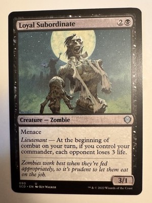 Loyal Subordinate #90 (NM) Starter Commander SCD Magic MTG