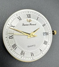 Lucien Picard Watch Dial and Movement - Ronda 5j Swiss Quartz - Running