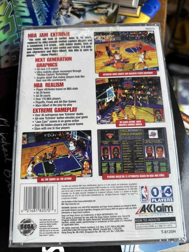 NBA Jam Extreme (Sega Saturn, 1996) - Image 2 of 2