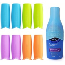 Leak Proof Silicone Bottle Covers for Travel 8 Pcs Elastic Sleeves for Shampoo