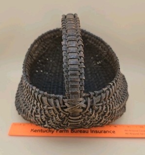 Antique Kentucky Appalachian Primitive Splint Buttocks Basket