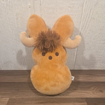 2025 PEEPS Easter Bunny HIGHLAND COW BUFFALO Tan Plush 12'' 