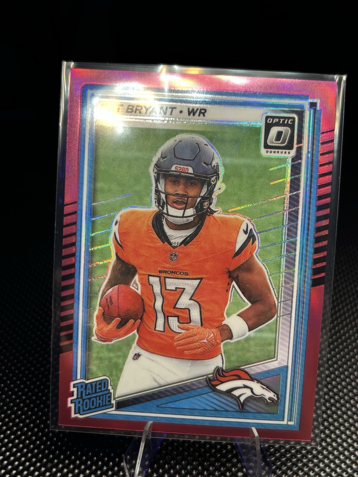 2025 Panini Donruss Optic - Rated Rookie Pat Bryant #215 Pink Prizm (RC)