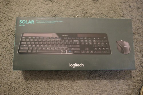 NEW SEALED Logitech MK750 Solar Wireless Keyboard and Mouse Combo