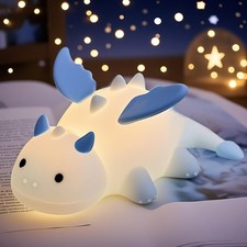 POSSHE Dragon Night Light, Cute Baby Gifts, Soft Silicone Lamp Color 2