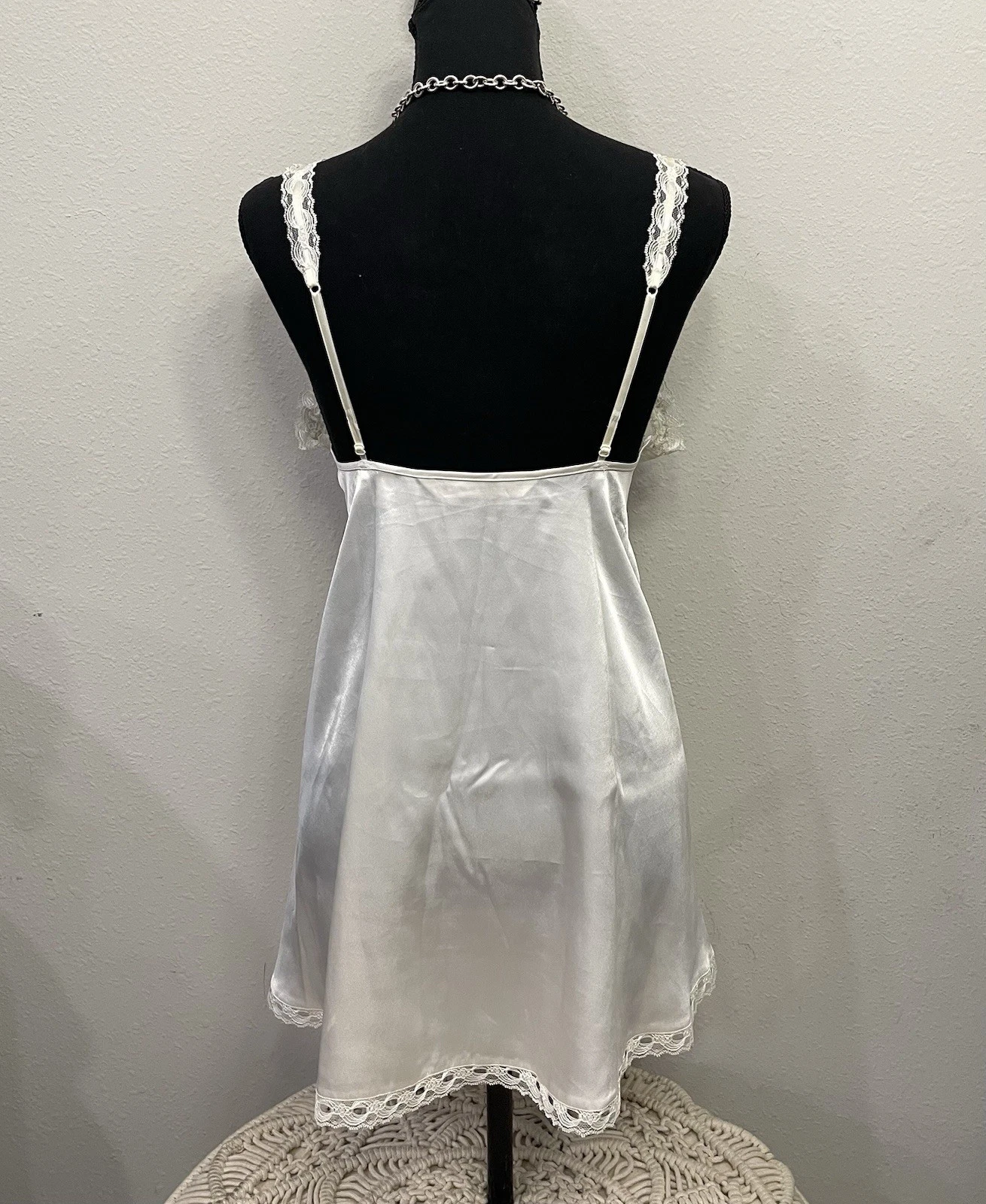 UNDERCOVER Victoria's Secret Mini Babydoll Vestito Slip Vintage Seta Y2K