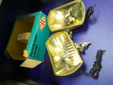 Nos Vintage Miller British Car Fog Driving Auxiliary Lights Lamps England Uk