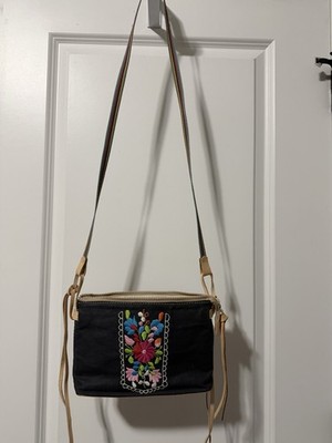 Consuela Midtown Crossbody with Original Strap - Playa - Grey Embroidered