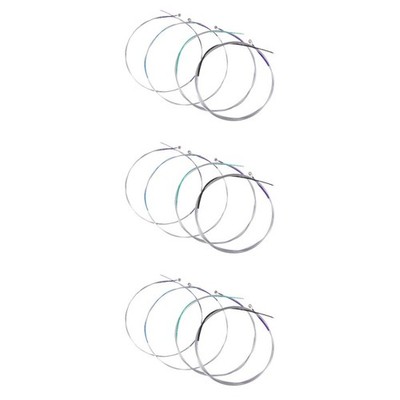  12 Stück Cello-Saiten A-D-G-G-C-Stahlkern-Nickel-Chrom-Wundsaat für Größe 1/4