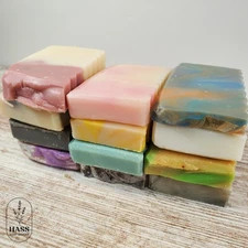 Handmade Bar Soap Samples Ends Assorted Scents Cold Process Natural Bars 12oz