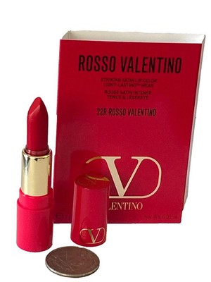 Valentino Rosso Striking Satin Lip Color 22R Rosso Valentino Mini