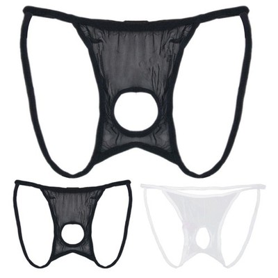 Heiß Männerunterwäsche Mini-Slips Niedrige Taille T-Back Transparenter