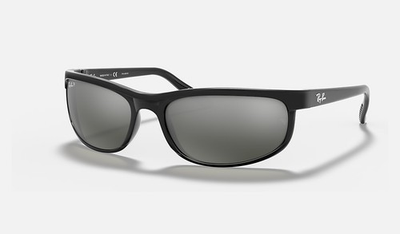 #ad Ray Ban Predator 2 Black Grey Mirror Gradient Polarized Sunglasses RB2027 601 W1 $154.99