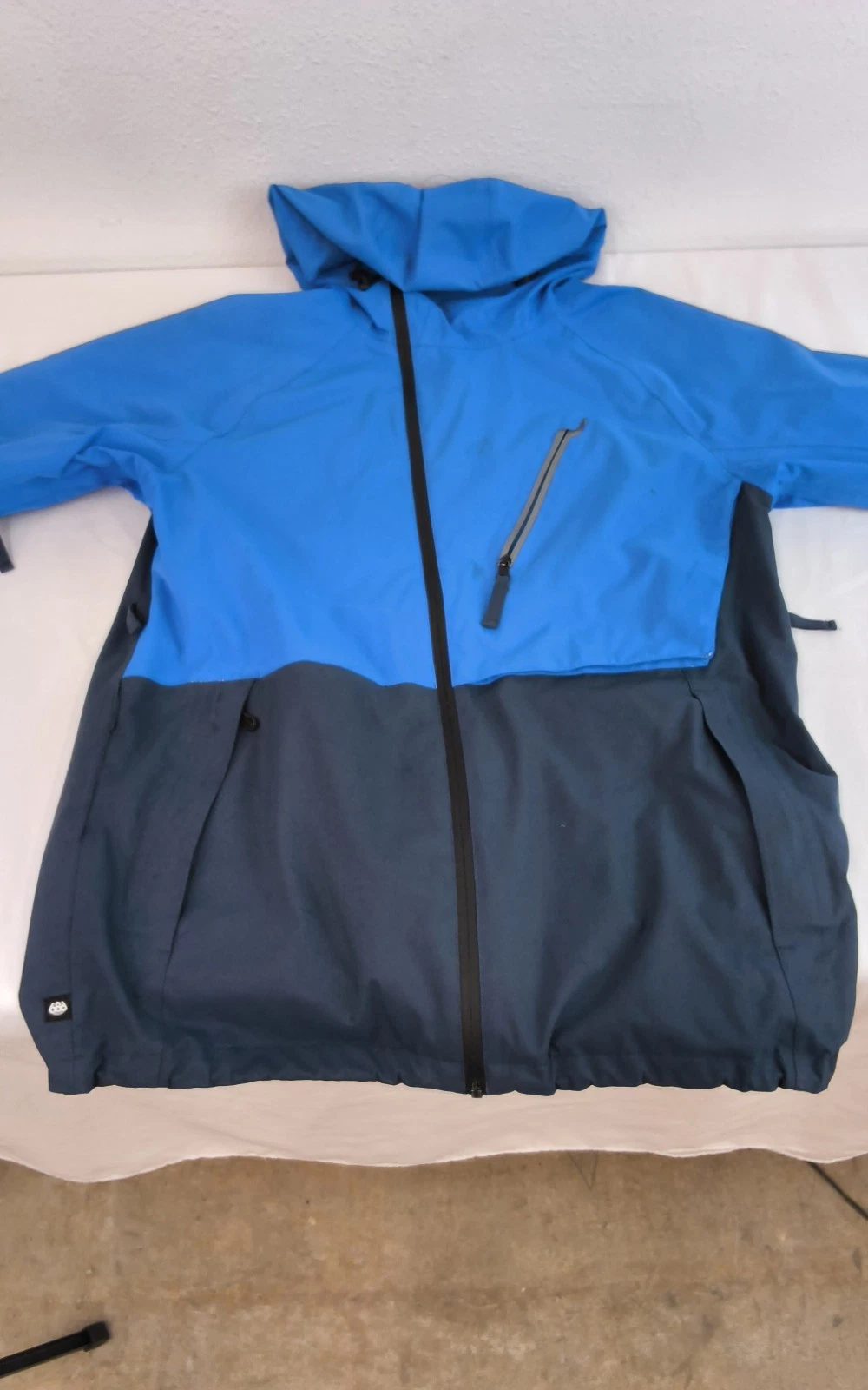 686 GLCR Hydra Thermagraph Jacket Men's M Blue/Navy Missing Snow Skirt #W5864 image 4