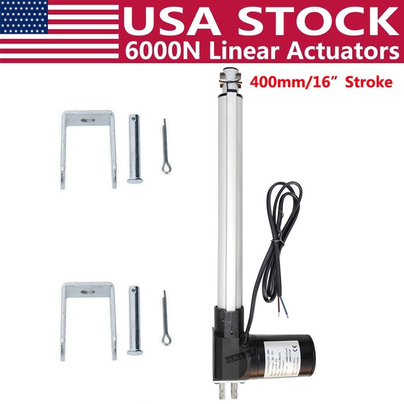 1320LBS 12V Linear Actuator 16" Stroke Electric Motor for RV Medical Auto Car DO