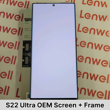 DISCOUNT Original OEM for Samsung Galaxy S22 Ultra LCD Display Screen w/Midframe