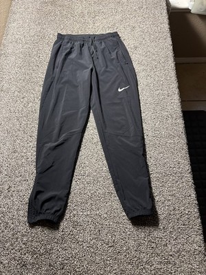 Nike Running Joggers Pants Mens Small Black Dri-FIT Essential Woven BV4833