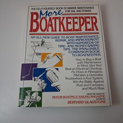 More Boatkeeper Bernard Gladstone Boat Maintenance Repair Guide 1988 Hardcover