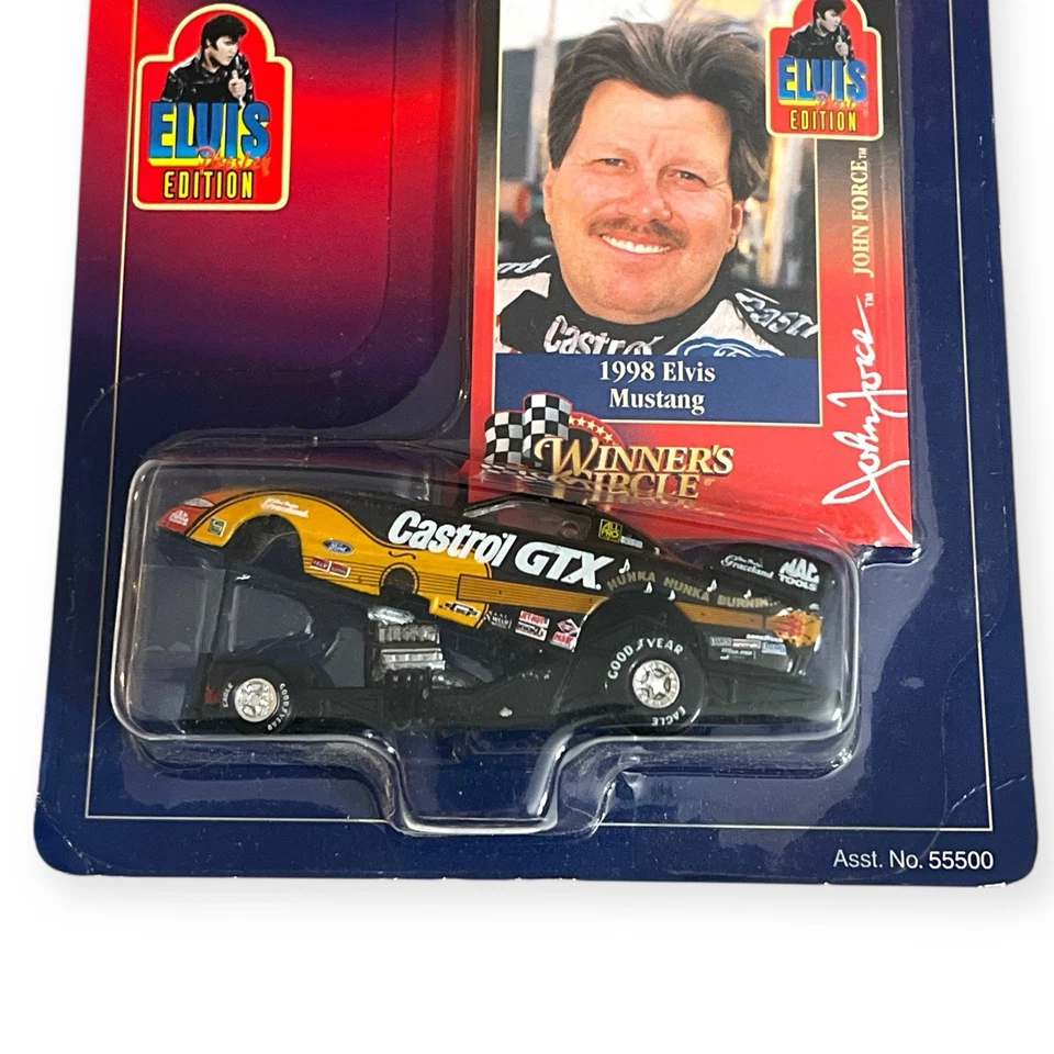 Coche Winners Circle John Force Elvis 1998 Ford Mustang 1:64 NASCAR Castrol GTX Foto 2 de 4