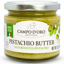 CAMPO D'ORO - Pistachio Butter Sweet Spreadable Cream, 6.3 oz (180g), Rich &... 