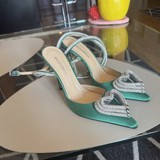MACH & MACH Damen Pumps EU 39 grün/silber St...