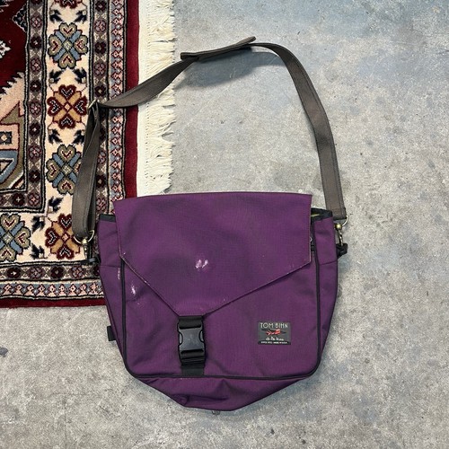 Tom Bihn Maker’s Bag Aubergine Purple Messenger Flap Crossbody USA Read Desc