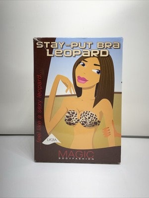 MAGIC Bodyfashion  Stay-Put Bra Leopard  Strapless BH in Größe 85 D #K10