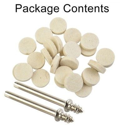 50Pcs Wool Felt Polishing Buffing Wheel Polisher Disc Pad Rotary Tool 25mm 1inch