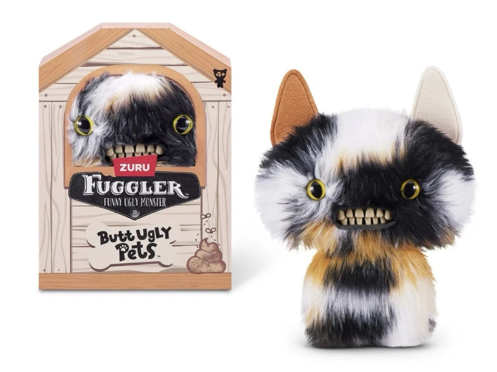 **NEW** 2025 ZURU FUGGLER BUTT UGLY PETS CHEEZEE CALICO CAT FUNNY UGLY MONSTER