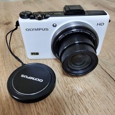 Olympus XZ-1 10MP Compact Digital Camera White with Charger  Cover Used Japan
