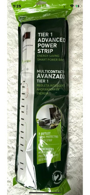 NEW Greenlite Tier 1 Advanced Power Strip 7 Outlet Surge Protector Energy Saver