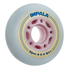 IMPALA INLINE WHEELS 4PK SKY BLUE/YELLOW 70mm