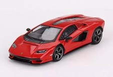 Miniature Car 1/64 Lamborghini Countach LPI 800-4 Rosso Mars LHD Mini GT