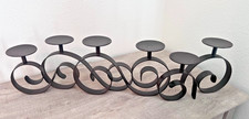 6 Pillar Coated Metal/Wrought iron Candle Holder Centerpiece / Candelabra