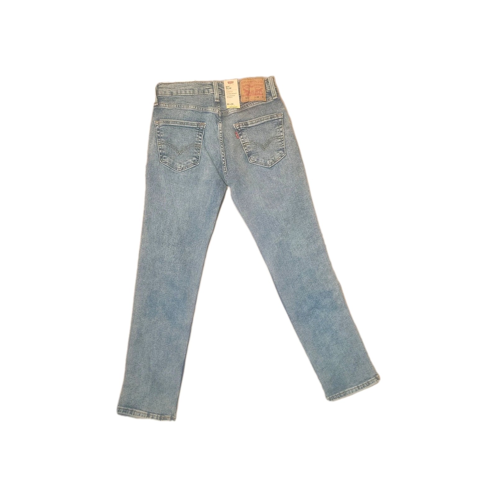 Levi's 511 Slim Jeans Medium Wash Blue Denim Pants Mens Size 28x30 NWT