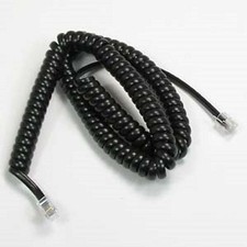 Black 18' Ft Handset Phone Cord Receiver Telephone 4P4C RJ22 Telephone