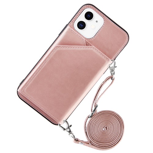 Wallet Case für iPhone 15 14 13 12 ProMax Kartenfächer Crossbody Schultergurt - Bild 17 von 22