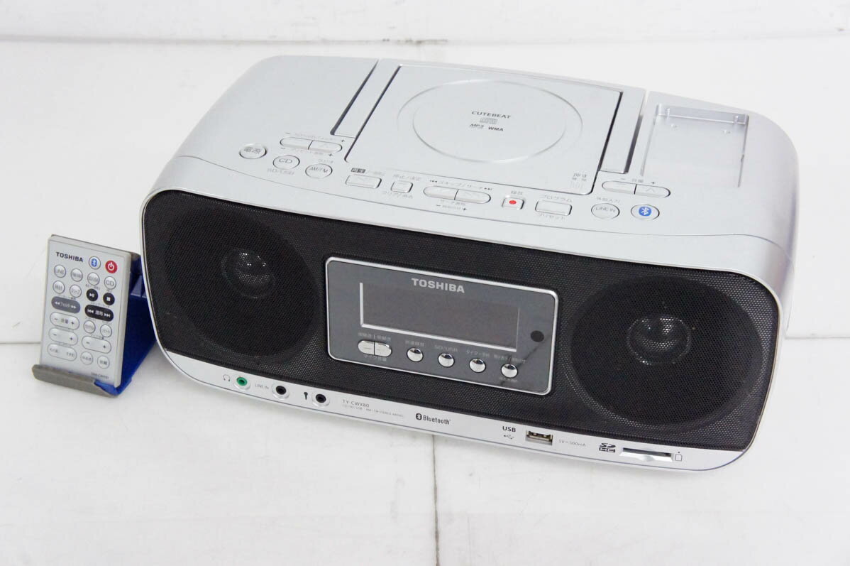 TOSHIBA Bluetooth Compatible Radio Cassette Player with CD TY-CWX80-S Japan JP